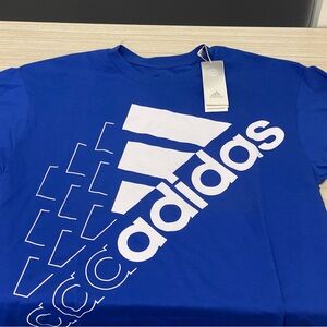 Adidas Men's Bold Blue Graphic Tee